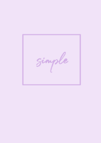 simple cursive / purple