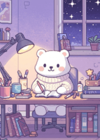 คืนทำการบ้านของน้องหมี - Pixel