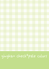 gingham check*pale green