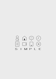 シンプル(ホワイト グレー)V.865