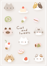 brown Cats and Japanese sweets 02_2