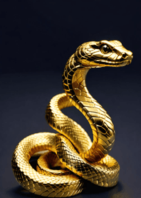 Prosperous Golden Snake f8760B