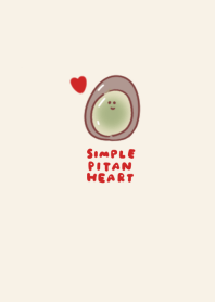simple Pitan heart beige