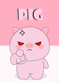 I Love Cute Cute Pig Theme