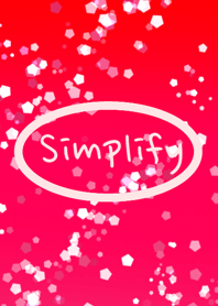 Simplify 簡單的設計。閃亮紅寶石紅色.jp