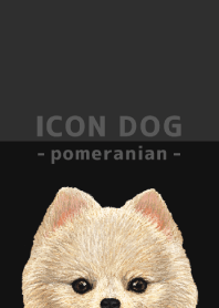 ICON DOG - pomeranian - BLACK/03