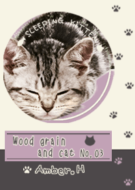 Wood grain and cat No.3