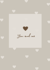 pattern_heart /beige brown