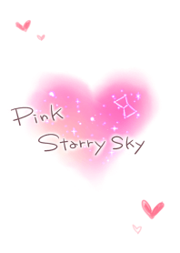 pink starry sky