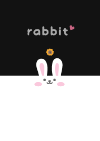 Rabbits. Sunflower - Black