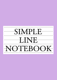 SIMPLE LINE NOTEBOOK/PURPLE