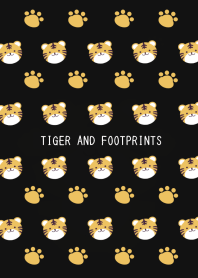 TIGER AND FOOTPRINTS/black