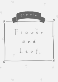 simple Flower and Leaf