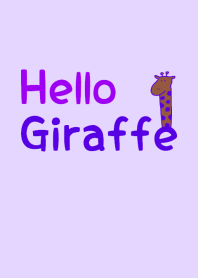 Hello Giraffe purple 13