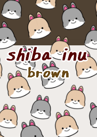 shibainu dog theme3 brown