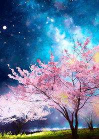 美しい夜桜の着せかえ#1968
