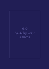 birthday color - May 9