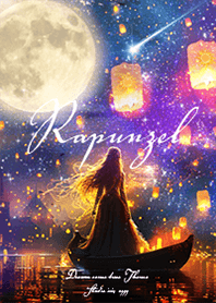 願いが叶う✨月とラプンツェルとランタン#