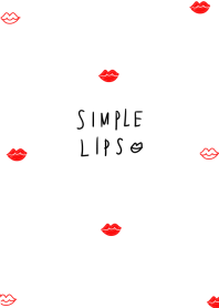 簡單的嘴唇時尚可愛