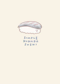 simple Kohada Sushi beige