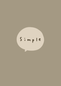 Dull khaki beige and simple.