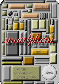 Like the inside of White tone smartphone