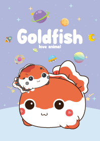 Goldfish Cutie Galaxy Violet