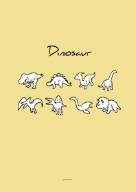 Yellow : Monochrome dinosaur