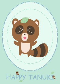 シンプルハッピータヌキ