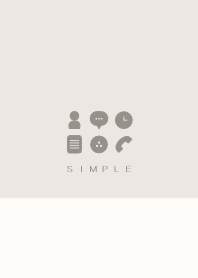 シンプル（beige ivory)V.225