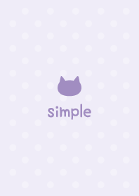 จุดแมว -สีม่วงอ่อน-