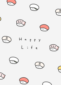 小さなお寿司 | ライトグレー.