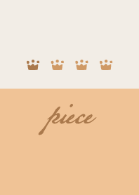 Apricot orange.Crown