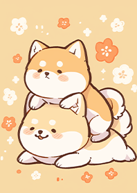 Shiba Inu dogs love stacking fun