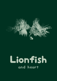 Lionfish & heart Blue Pruses