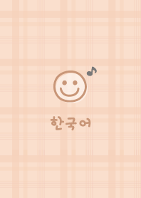 Korea Plaid<Musical note>orange