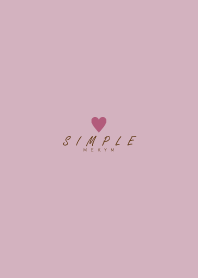 DUSKY PINK BROWN - SIMPLE HEART 6