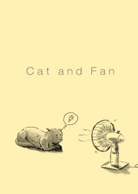 cat and fan +