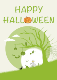Halloween (light green style)