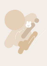Rabbit and dull Brown