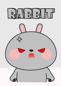 I Love Cute Gray Rabbit