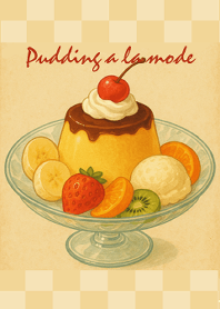 Pudding a la mode retro