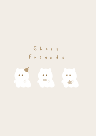 ผีแมวน่ารัก / beige monochrome