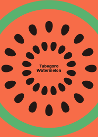 Tabegoro Watermelon / Green x Red