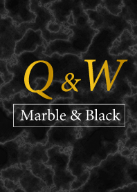 Q&W-Marble&Black-Initial
