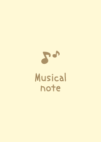 Musical note/Yellow