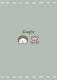 Smoky color Hedgehog -green-