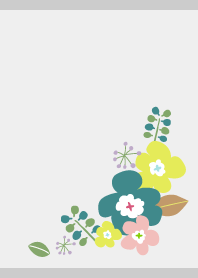 Northern Flowers3 on gray