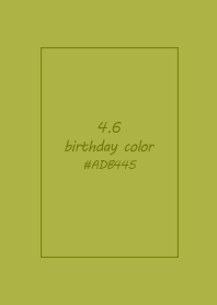 birthday color - April 6