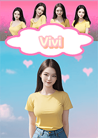 Vivi Yellow shirt,jeans Pi02